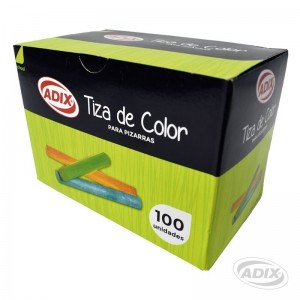 Tiza de colores surtidos 100 u